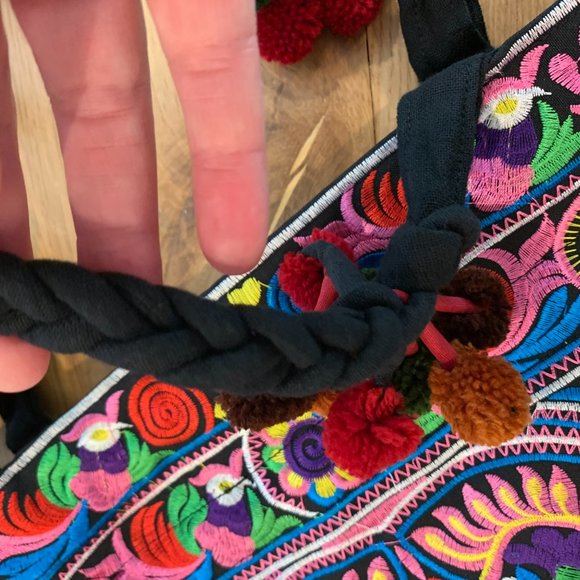 Thai Boho Shoulder Tote - Picture 4 of 14